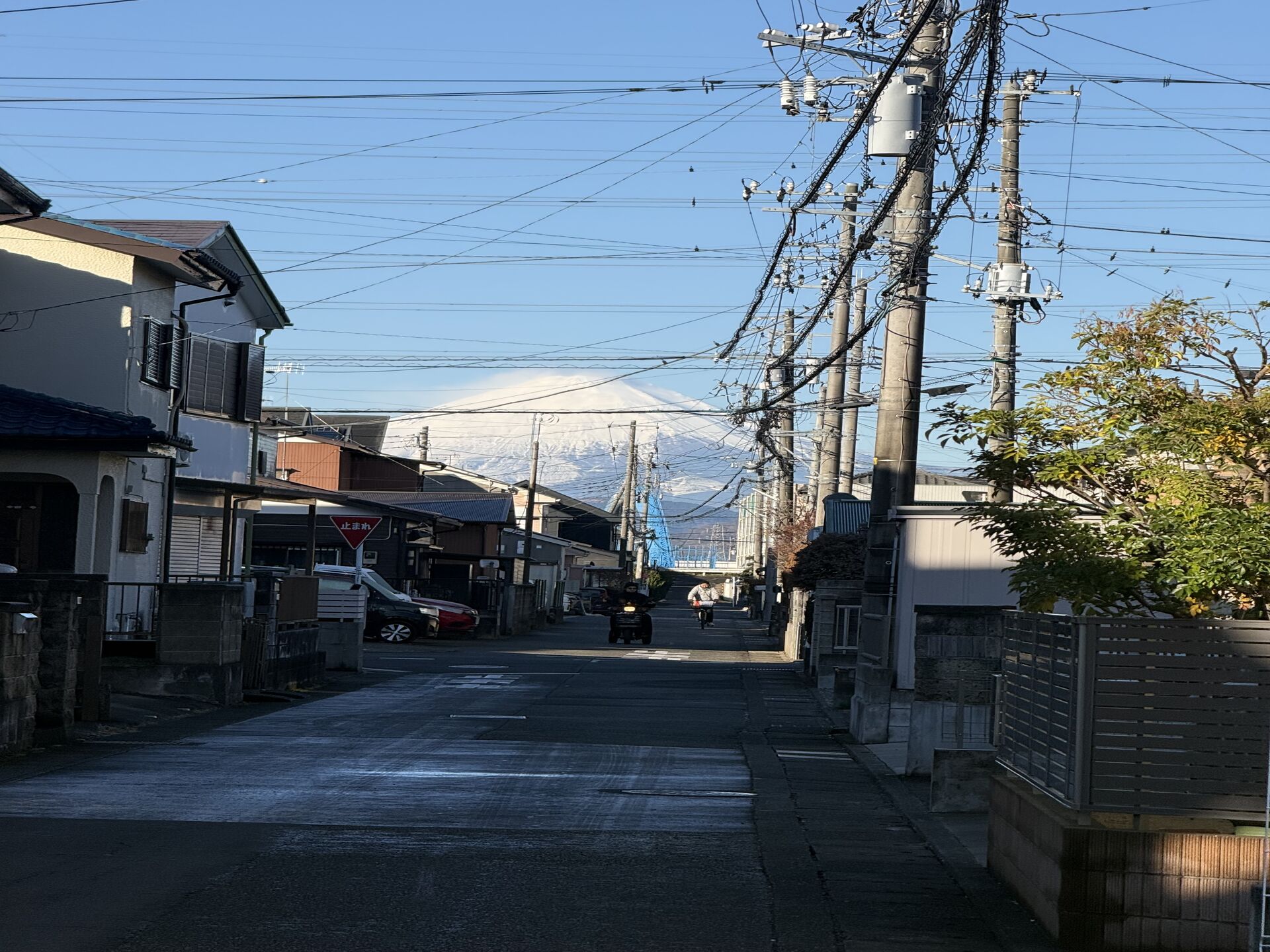 実家近くから見える富士山