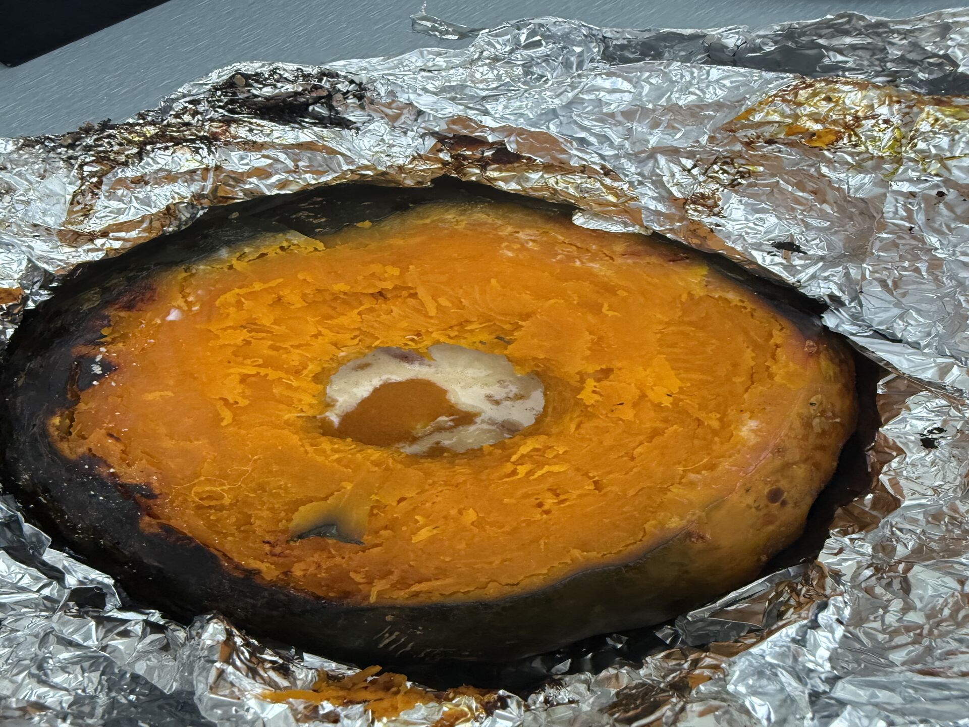 いただきもののかぼちゃを料理しました。